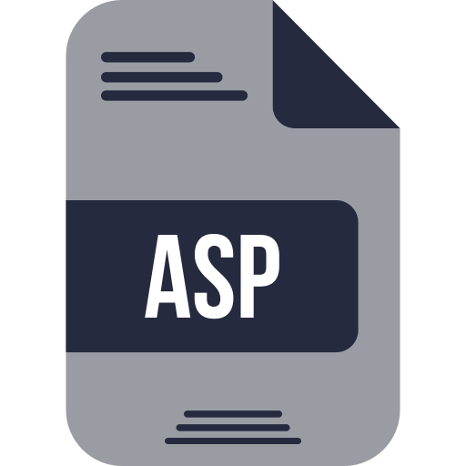 aspファイル Generic color fill icon