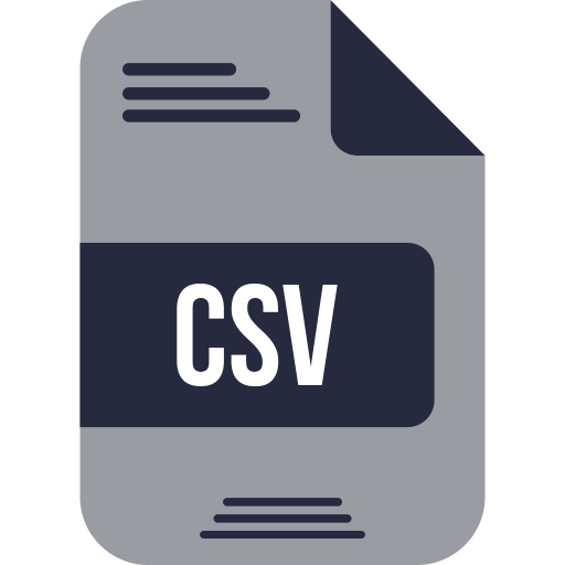 csv 파일 Generic color fill icon