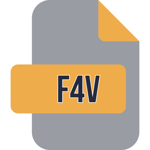 F4v Generic color fill icon