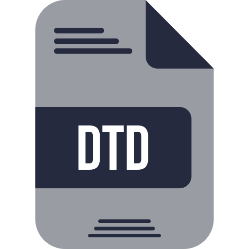 dtdファイル Generic color fill icon