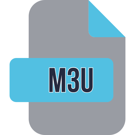 archivo m3u Generic color fill icono