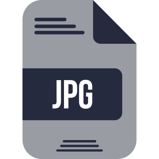 JPG File Generic color fill icon