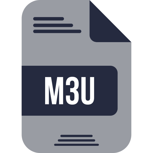 M3u file Generic color fill icon