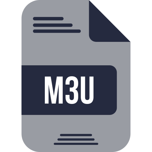 m3u 파일 Generic color fill icon