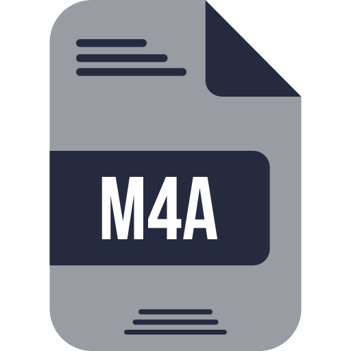 m4a 파일 Generic color fill icon
