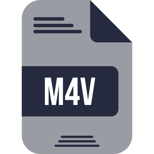 m4vファイル Generic color fill icon