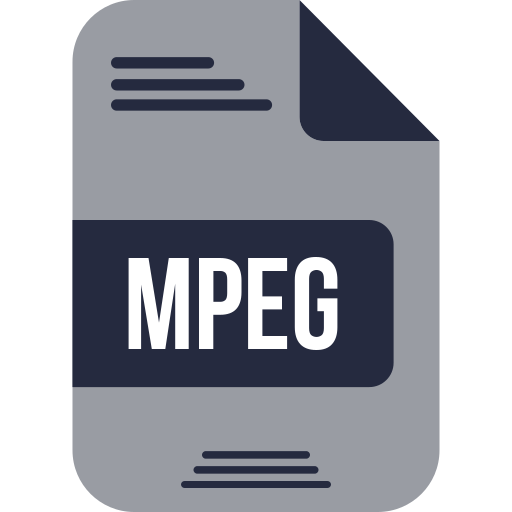 Mpeg Generic color fill icon