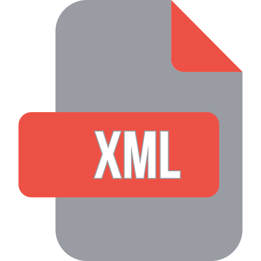 archivo xml Generic color fill icono
