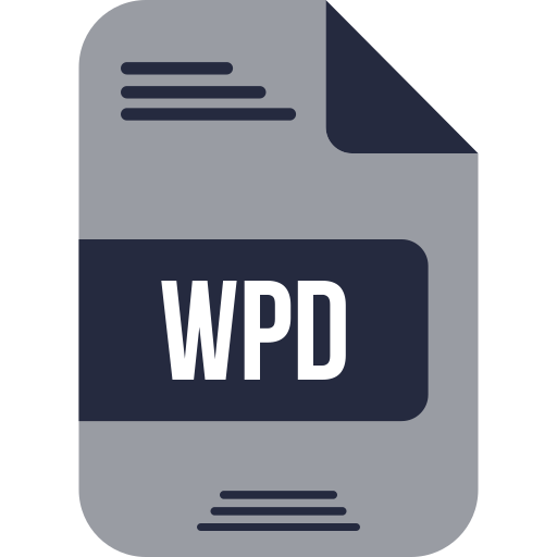 Wpd file Generic color fill icon