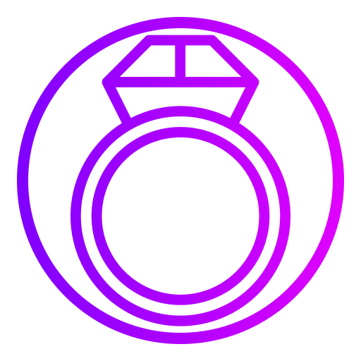 кольцо с бриллиантом Generic gradient outline иконка