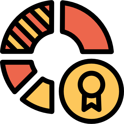 diagram Kiranshastry Lineal Color Orange ikona