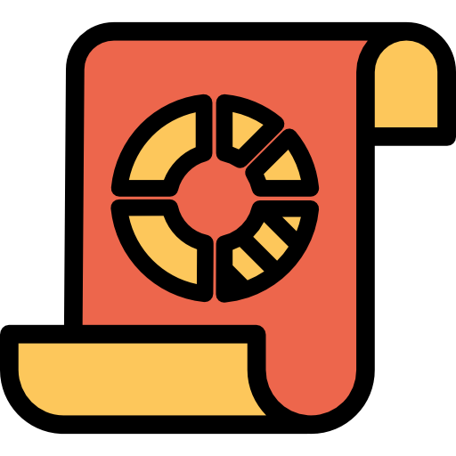 diagrama Kiranshastry Lineal Color Orange icono