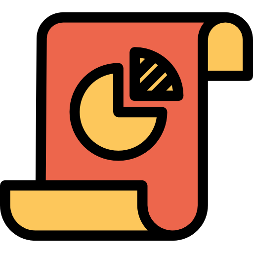 分析 Kiranshastry Lineal Color Orange icon