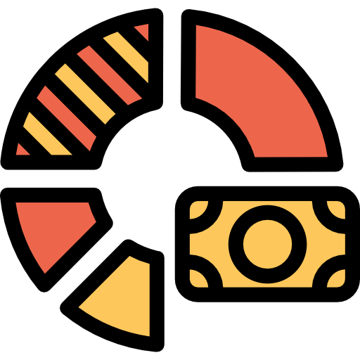Диаграмма Kiranshastry Lineal Color Orange иконка