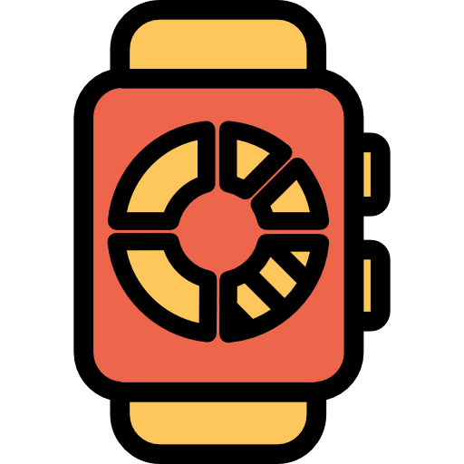 Smartwatch Kiranshastry Lineal Color Orange icon