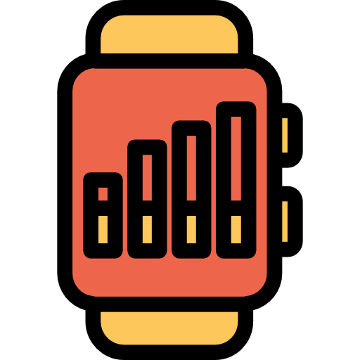 reloj inteligente Kiranshastry Lineal Color Orange icono