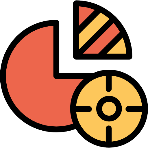 Analytics Kiranshastry Lineal Color Orange icon