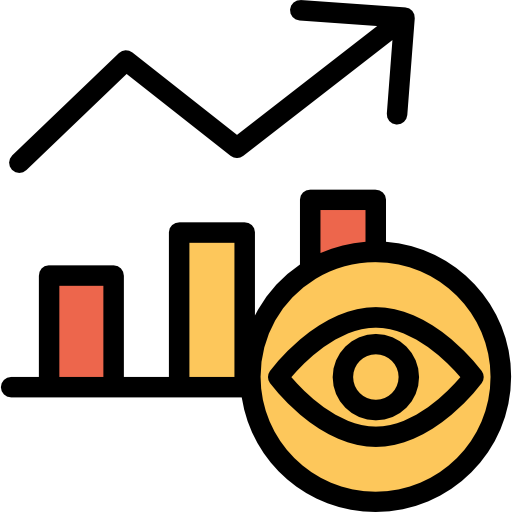gráfico de barras Kiranshastry Lineal Color Orange icono