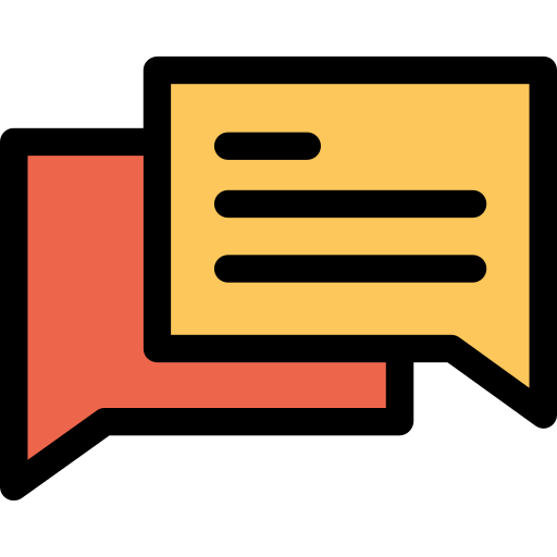 chat Kiranshastry Lineal Color Orange icono