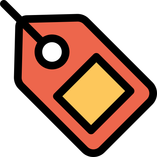etiqueta Kiranshastry Lineal Color Orange icono