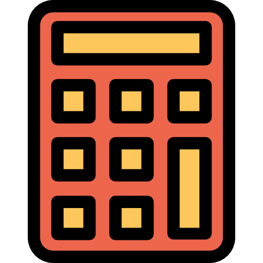 calculadora Kiranshastry Lineal Color Orange icono