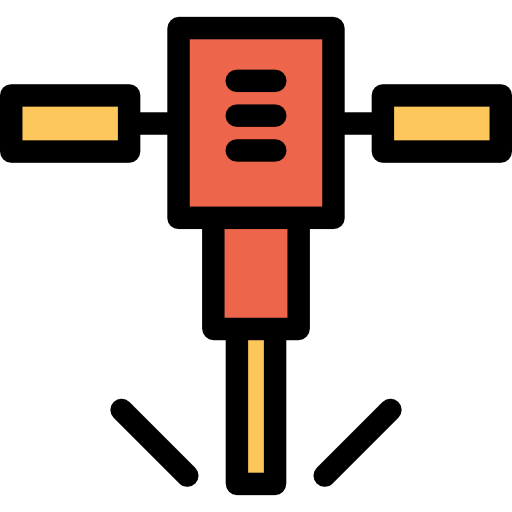 Driller Kiranshastry Lineal Color Orange icon