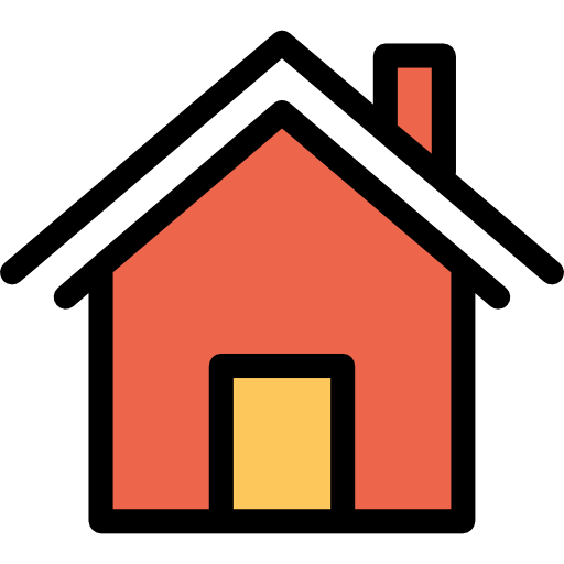 casa Kiranshastry Lineal Color Orange icono