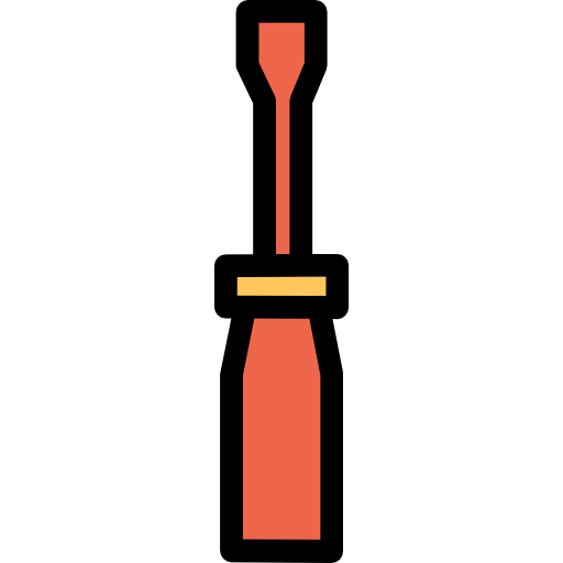 schraubendreher Kiranshastry Lineal Color Orange icon
