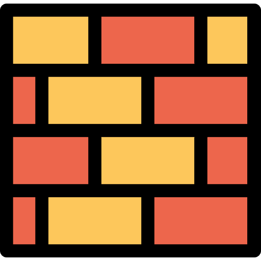 mur de briques Kiranshastry Lineal Color Orange Icône