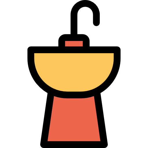 Sink Kiranshastry Lineal Color Orange icon