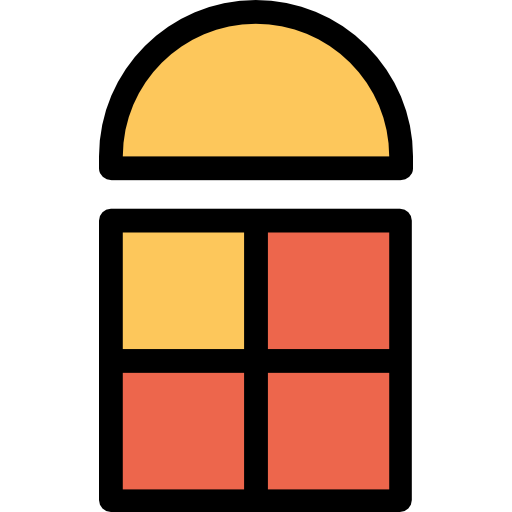 ventana Kiranshastry Lineal Color Orange icono