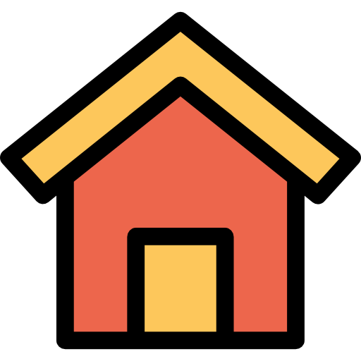 casa Kiranshastry Lineal Color Orange icona