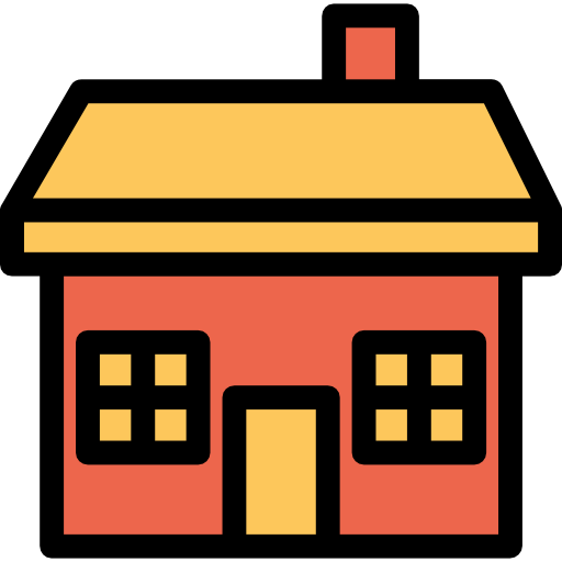 House Kiranshastry Lineal Color Orange icon