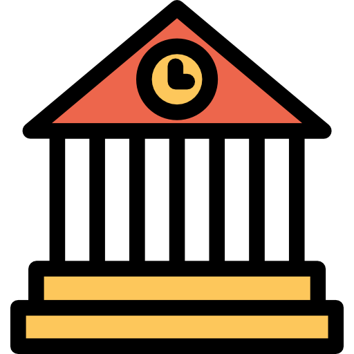 estación de tren Kiranshastry Lineal Color Orange icono