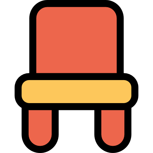 椅子 Kiranshastry Lineal Color Orange icon