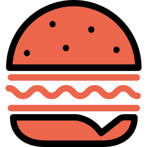 hamburguesa Kiranshastry Lineal Color icono