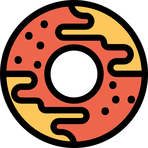 도넛 Kiranshastry Lineal Color icon