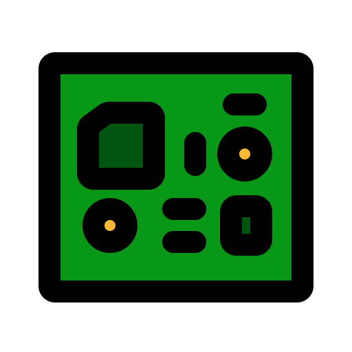 placa base Generic color lineal-color icono