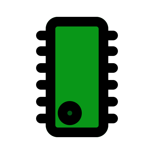 microcontrollore Generic color lineal-color icona