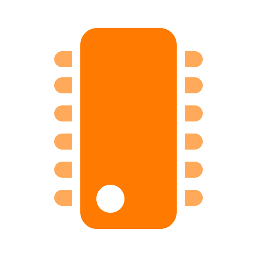 マイクロコントローラー Generic color fill icon