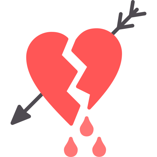 Broken heart Generic color fill icon