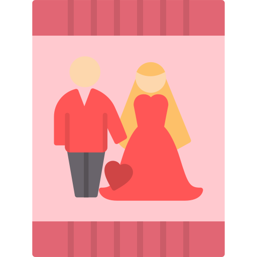 invitation de mariage Generic color fill Icône