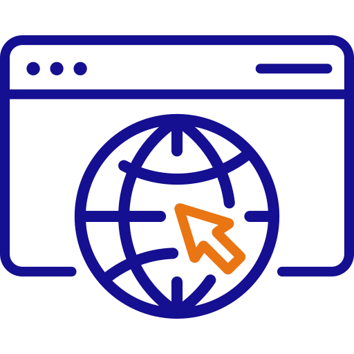 브라우저 Generic color outline icon