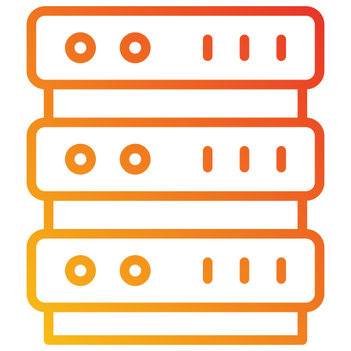 server Generic gradient outline icon