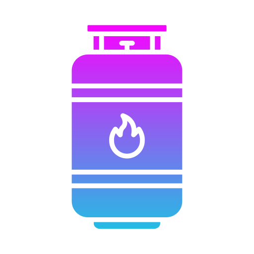 cilindro del gas Generic gradient fill icona