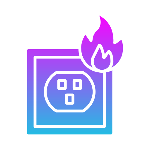 Electric fire Generic gradient fill icon