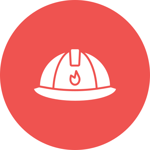 hełm strażaka Generic color fill ikona
