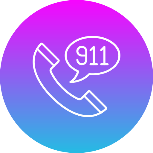 911 звонок Generic gradient fill иконка