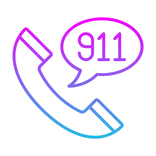 911 anrufen Generic gradient outline icon