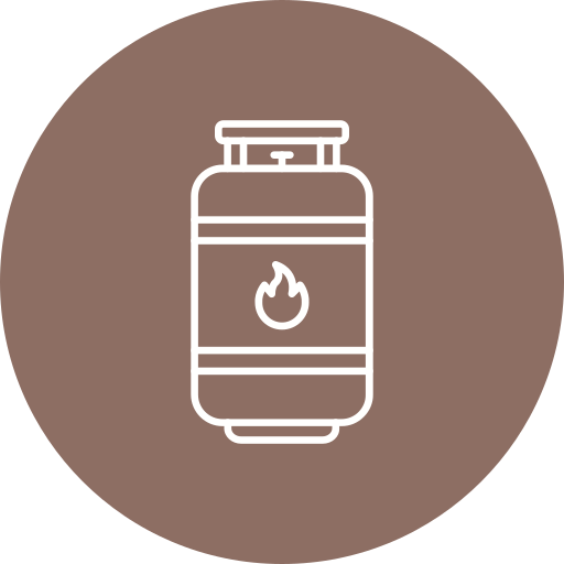 cilindro de gas Generic color fill icono